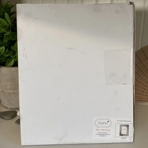 Purple Butterfly Flower Glass Picture Frame - 5x7 - Picture 4 of 4